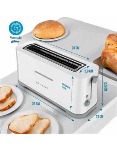 TOSTADORA DE RANURA EXTRA ANCHA 970W 7 NIVELES 40EASYTOAST GRUNKEL