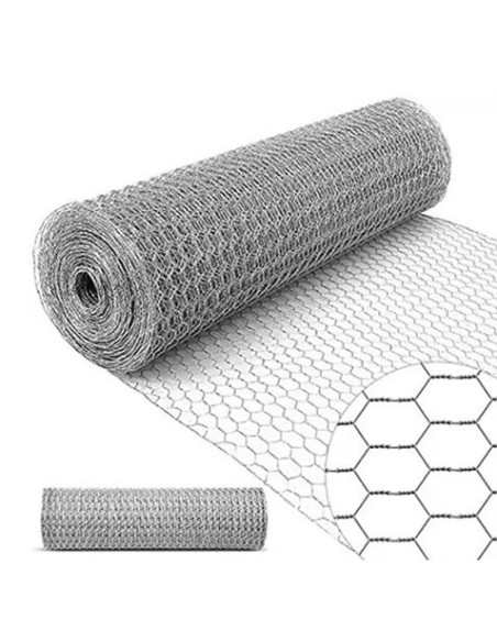 MALLA HEXAGONAL GALVANIZADA 2\"X1.4MM X 50 METROS (ESPECIAL PESCA) SUNGARDEN