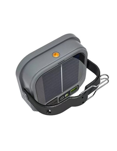 LINTERNA SOLAR DE CAMPING 500LM 12 MODOS, POWERBANK, IPX4 ELBAT