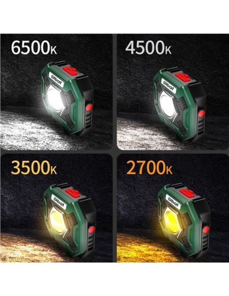 FOCO LED MULTIFUNCIÃ“N RECARGABLE 20W 2000LM LUZ FRIA ELBAT