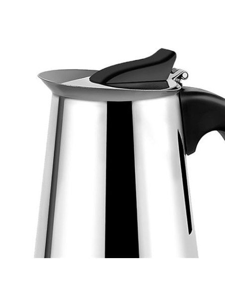 CAFETERA ESPRESSO ITALIANA DE ACERO INOXIDABLE 2 TAZAS MUVIP