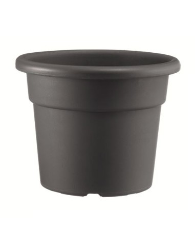 MACETA REDONDA DIAMETRO 22CM ANTRACITA ARTPLAST