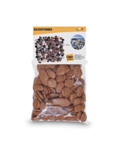 PIEDRAS DECORATIVAS JARDIN EN POLIPROPILENO REGENERADO 1KG TERRACOTA ARTPLA