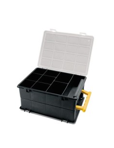 ORGANIZADOR DOBLE PLÃSTICO 242Ã—188Ã—120MM CON DIVISORES ARTPLAST