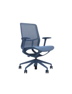 SILLA OFICINA GAMA SENSE ELEGANCE AZUL CROMAD 2