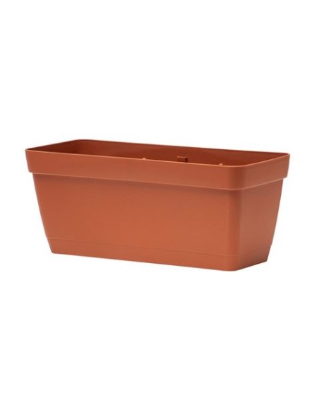 MACETA RECTANGULAR 40CM TERRACOTA CON DEPOSITO DE AGUA ARTPLAST