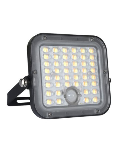 FOCO LED SOLAR 10W 1500LM CON SENSOR + MANDO + CCT 3000K/6000K ELBAT