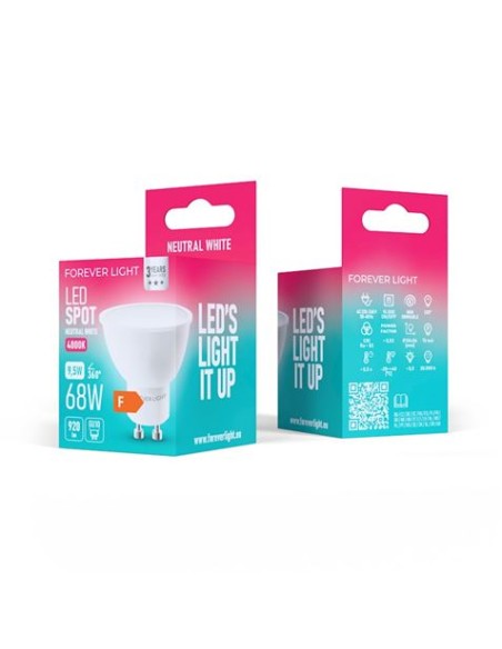 BOMBILLA LED GU10 9.5W 920 LUMEN LUZ BLANCA FOREVER