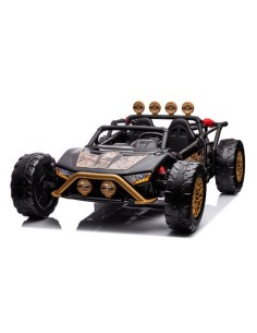 COCHE INFANTIL A BATERIA CON CONTROL REMOTO BUGGY BLACK GOLD