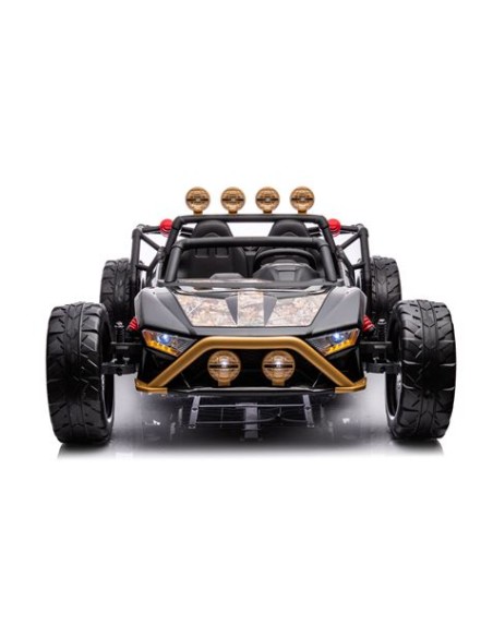 COCHE INFANTIL A BATERIA CON CONTROL REMOTO BUGGY BLACK GOLD