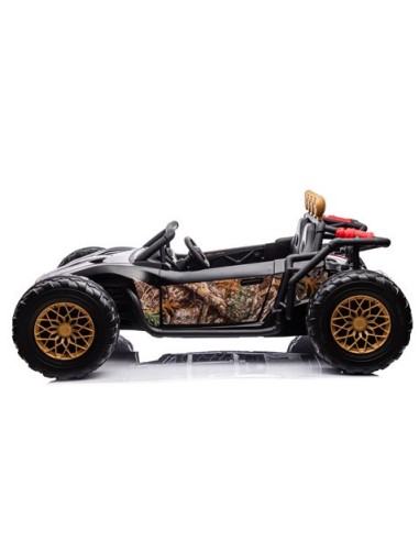 COCHE INFANTIL A BATERIA CON CONTROL REMOTO BUGGY BLACK GOLD