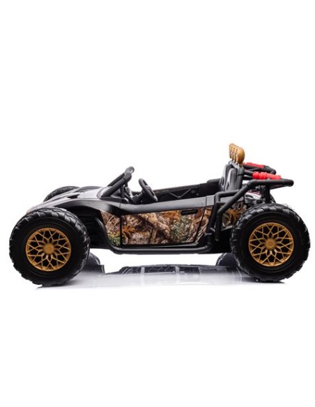 COCHE INFANTIL A BATERIA CON CONTROL REMOTO BUGGY BLACK GOLD