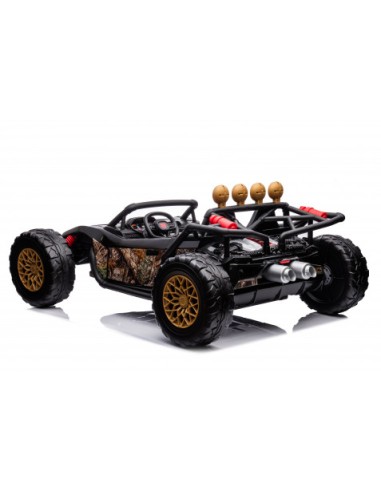 COCHE INFANTIL A BATERIA CON CONTROL REMOTO BUGGY BLACK GOLD