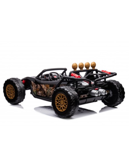 COCHE INFANTIL A BATERIA CON CONTROL REMOTO BUGGY BLACK GOLD