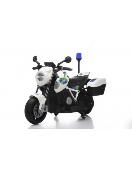 MOTO DE POLICIA INFANTIL A BATERIA CON RUEDINES