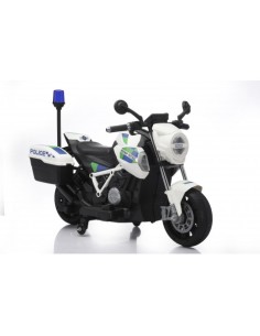 MOTO DE POLICIA INFANTIL A BATERIA CON RUEDINES 2