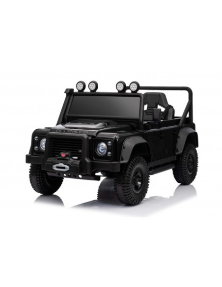 COCHE INFANTIL A BATERIA CON CONTROL REMOTO LAND ROVER DEFENDER NEGRO