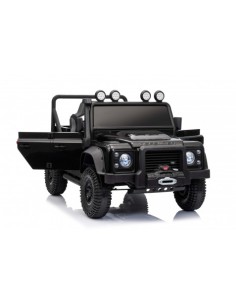 COCHE INFANTIL A BATERIA CON CONTROL REMOTO LAND ROVER DEFENDER NEGRO 2