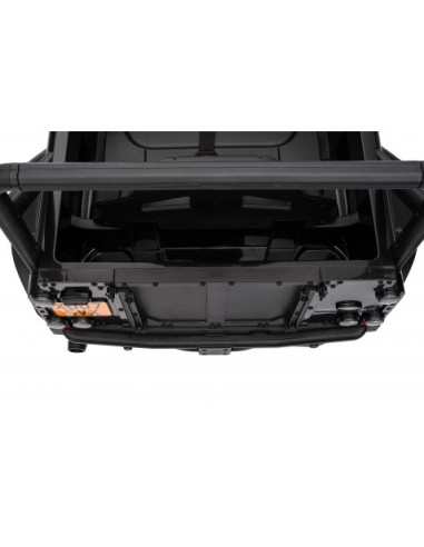 COCHE INFANTIL A BATERIA CON CONTROL REMOTO LAND ROVER DEFENDER NEGRO