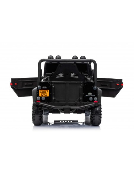 COCHE INFANTIL A BATERIA CON CONTROL REMOTO LAND ROVER DEFENDER NEGRO