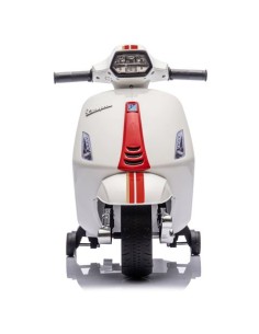 MOTO INFANTIL A BATERIA CON RUEDINES PIAGGIO VESPA BLANCA 2