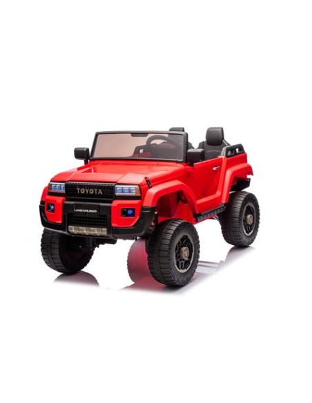 COCHE INFANTIL A BATERIA CON CONTROL REMOTO TOYOTA LC250 ROJO
