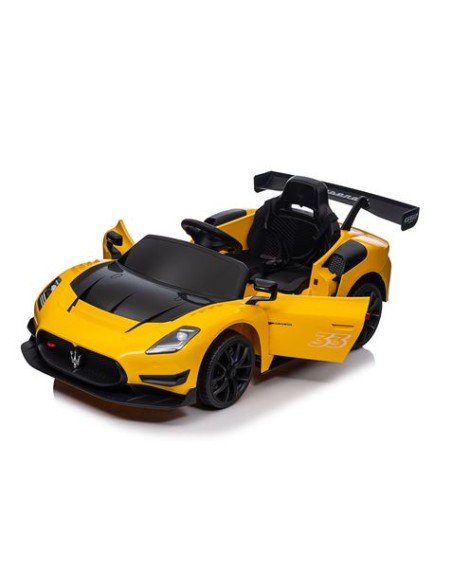 COCHE INFANTIL A BATERIA CON CONTROL REMOTO MASSERATI MC20 GT2 AMARILLO