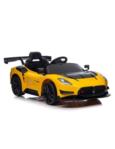 COCHE INFANTIL A BATERIA CON CONTROL REMOTO MASSERATI MC20 GT2 AMARILLO