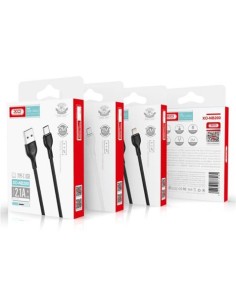 CABLE 2.1A USB A LIGTHNING 2 METROS BLANCO NB200 XO 2