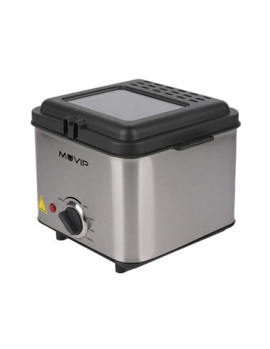 FREIDORA 1.5 LITROS INOXIDABLE 1000W DESMONTABLE MUVIP