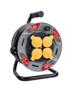 ENROLLADOR DE CABLE 25 METROS CABLE 3X1.5MM CON TAPAS ELBAT