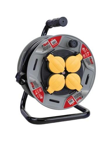 ENROLLADOR DE CABLE 25 METROS CABLE 3X1.5MM CON TAPAS ELBAT