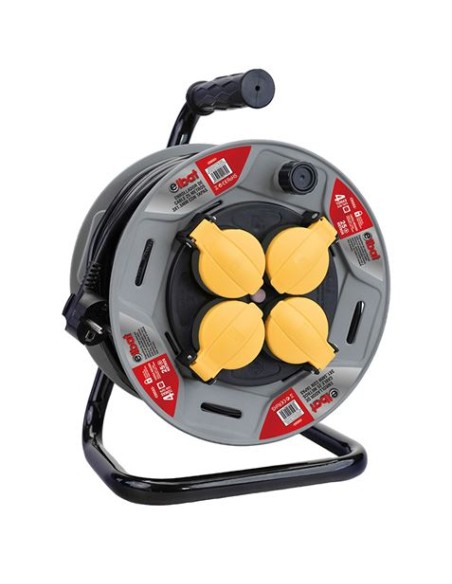 ENROLLADOR DE CABLE 25 METROS CABLE 3X1.5MM CON TAPAS ELBAT
