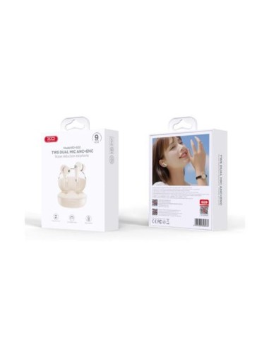 AURICULARES BLUETOOTH TWS CON DOBLE MICRO Y CANCELACION DE RUIDO G22 BLANCO