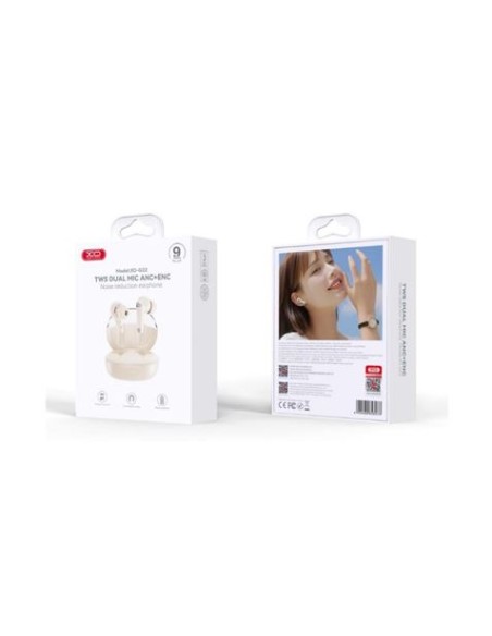 AURICULARES BLUETOOTH TWS CON DOBLE MICRO Y CANCELACION DE RUIDO G22 BLANCO