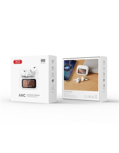AURICULARES TWS CON DISPLAY Y CANCELACION DE RUIDO X36 PRO XO