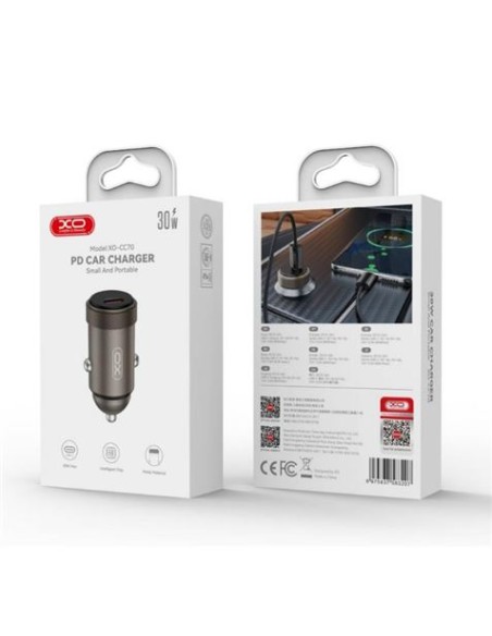CARGADOR COCHE 30W TIPO C CC70 XO