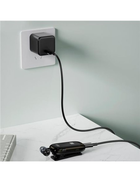 AURICULAR CON MICROFONO DE SOLAPA BE51 NEGRO XO