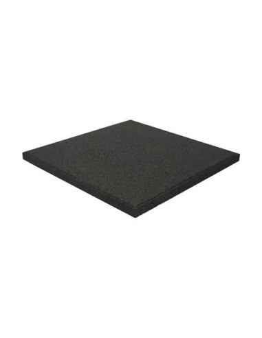 BALDOSA DE CAUCHO ANTITRAUMA 400X400X25MM NEGRA ARTPLAST