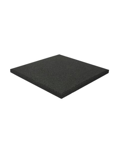 BALDOSA DE CAUCHO ANTITRAUMA 400X400X25MM NEGRA ARTPLAST