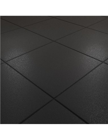 BALDOSA DE CAUCHO ANTITRAUMA 400X400X25MM NEGRA ARTPLAST