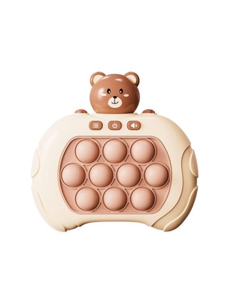 JUEGO PORTATIL POP IT TEDDY MXPS-100 MARRON