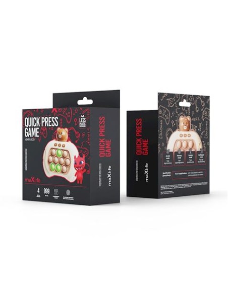 JUEGO PORTATIL POP IT TEDDY MXPS-100 MARRON