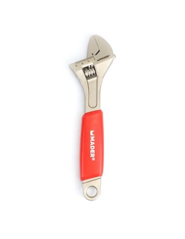 LLAVE INGLESA 10\"- 250MM MANGO RECUBIERTO ROJO MADER