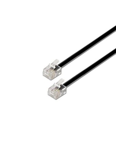 CABLE TELÃ‰FONO RJ11 2M 4 VIAS MACHO-MACHO AISENS