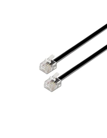 CABLE TELÃ‰FONO RJ11 2M 4 VIAS MACHO-MACHO AISENS