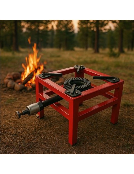 FOGÃ“N / HORNILLO DE GAS REFORZADO ALTA POTENCIA 1 FUEGO 40X40CM MUVIP