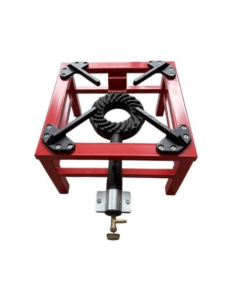 FOGÃ“N / HORNILLO DE GAS REFORZADO ALTA POTENCIA 1 FUEGO 40X40CM MUVIP