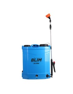 SULFATADORA DE ESPALDA BATERIA 20 LITROS DOBLE BOMBA BLIM
