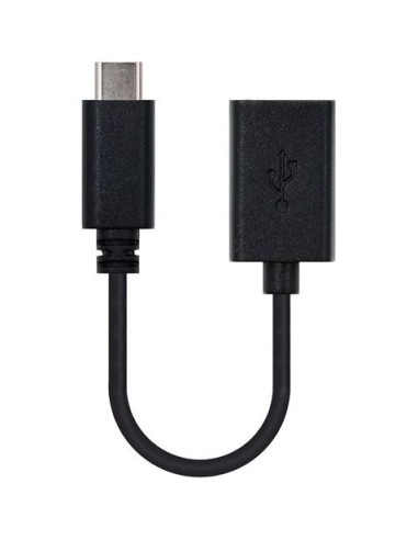 CABLE 15CM TIPO C MACHO A USB HEMBRA OTG NANOCABLE